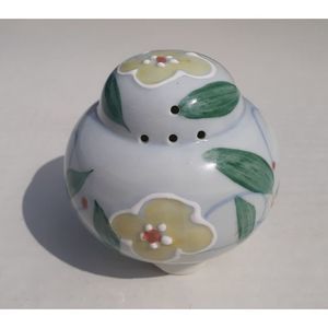 Pomander Potpourri Floral Jar, Vintage Ben Rickert, Ceramic
